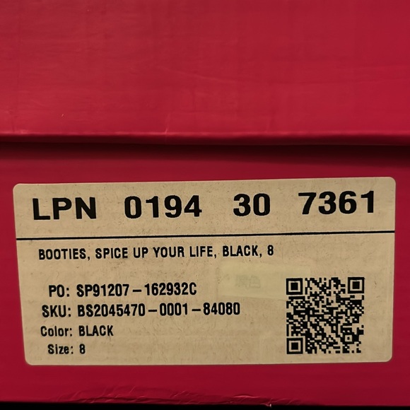 Shoedazzle Spice Up Your Life Black Stiletto Lug Sole Heeled Booties size 8 - Picture 8 of 8